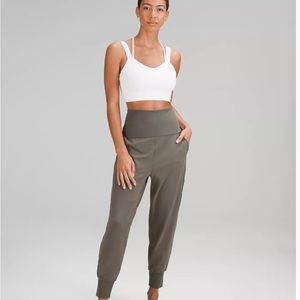 NWT Lululemon Align™ Super-High-Rise Ribbed-Waist Jogger 
Full Length